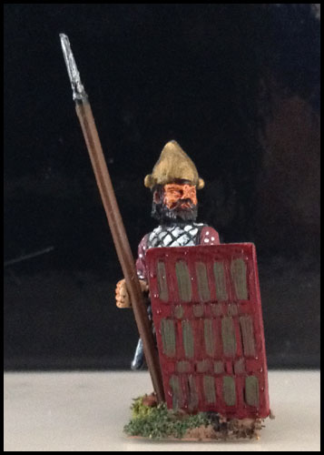 APT 30 - Infantry in quilted cuirass, helmet, standing.