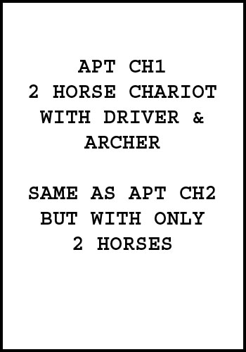 APT CH1 - 2 horse chariot with driver and archer