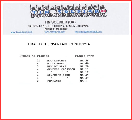 DBA169 - ITALIAN CONDOTTA
