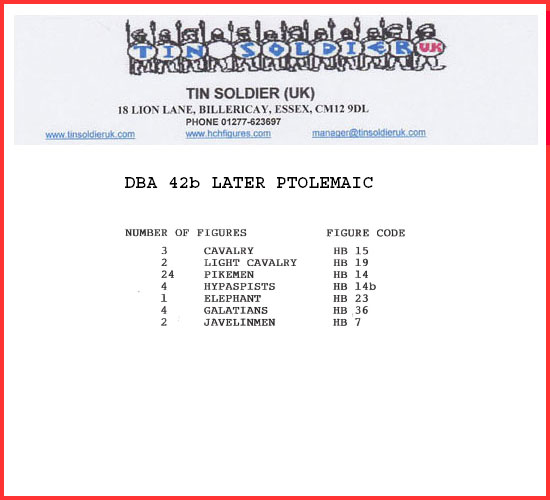 DBA42b - LATER PTOLEMAIC DBA42b - LATER PTOLEMAIC