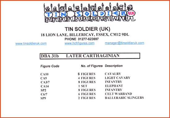 DBA31b - LATER CARTHAGINIAN