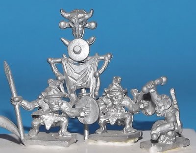 DFA18 - ORC COMMAND PACK (6) 2 EACH OF ST. BEARERS-DRUMERS & SPEARMEN