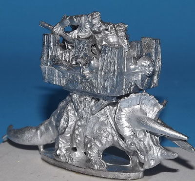 DFA45 - TRICEROTOPS WITH CASTLETOP & 2 ARMOURED ORC SPEARMAN