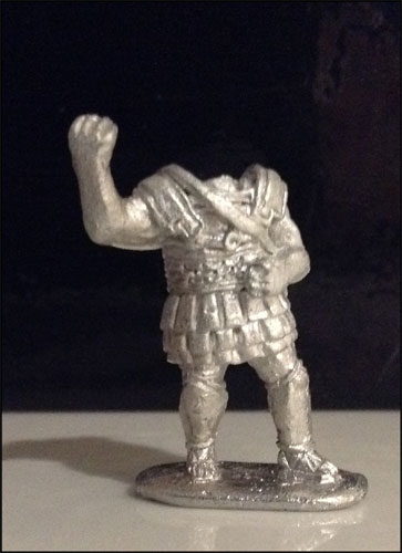 G45 - Headless Hoplite - Linen & Scale armour & Greaves - Hoplite attacking, spear in overarm thrusting position