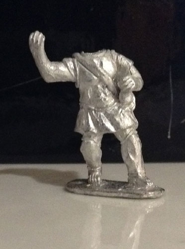 G47 - Headless Hoplite - Muscled cuirass & greaves - Hoplite attacking, spear in overarm thrusting position