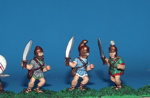 TR 5 - Peltast in helmet, shield slung