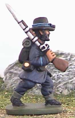 ACW 1 Union Infantryman rifle over shoulder